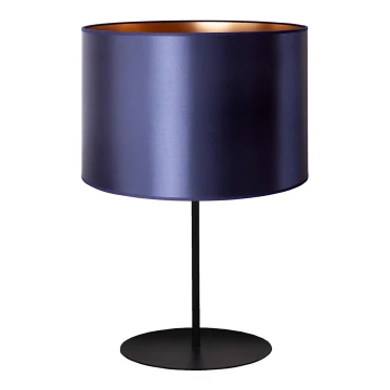 Duolla - Stolní lampa CANNES 1xE14/15W/230V 20 cm modrá/měděná/černá