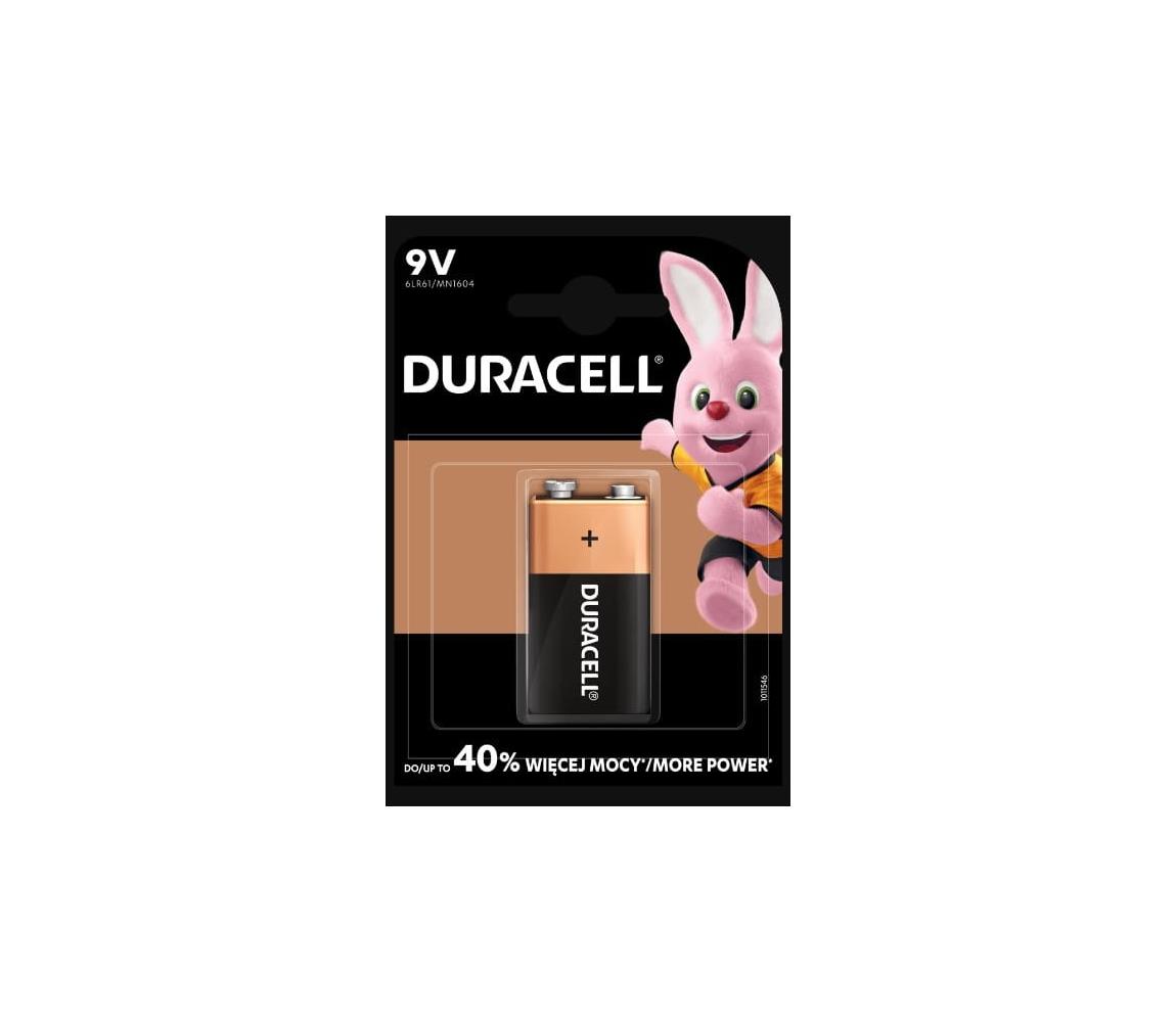 Duracell Duracell - 1 ks Alkalická baterie Basic 9V 550 mAh