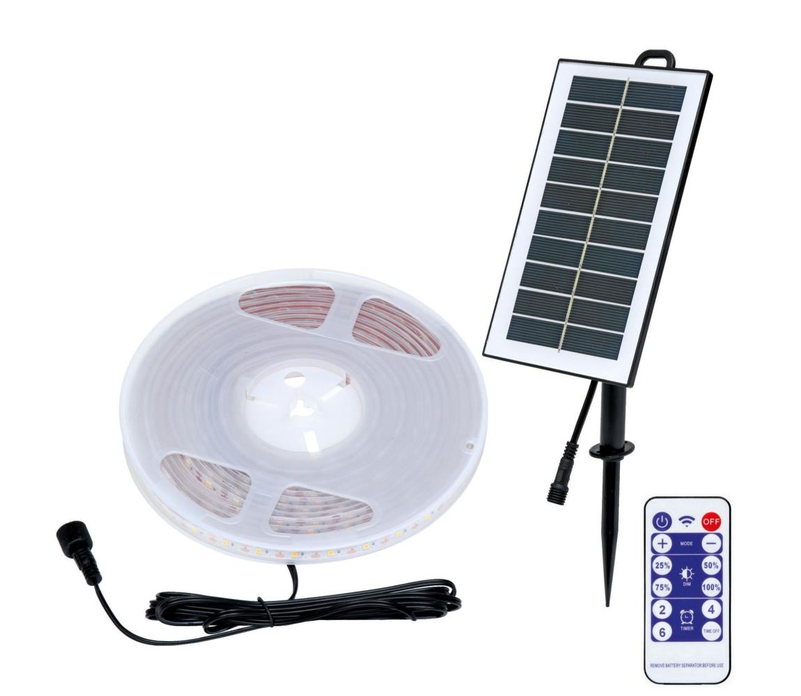 Ecolite Ecolite DX-SOLAR-3000/5M - LED Solární pásek 3,7V 2400mAh 5m IP65 EC0354