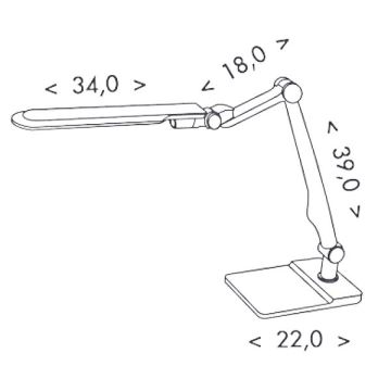 LED Stmívatelná stolní lampa MATRIX LED/10W/230V