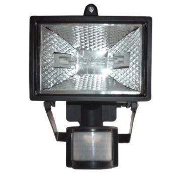 Reflektor se senzorem R7s/150W/230V IP44 černá