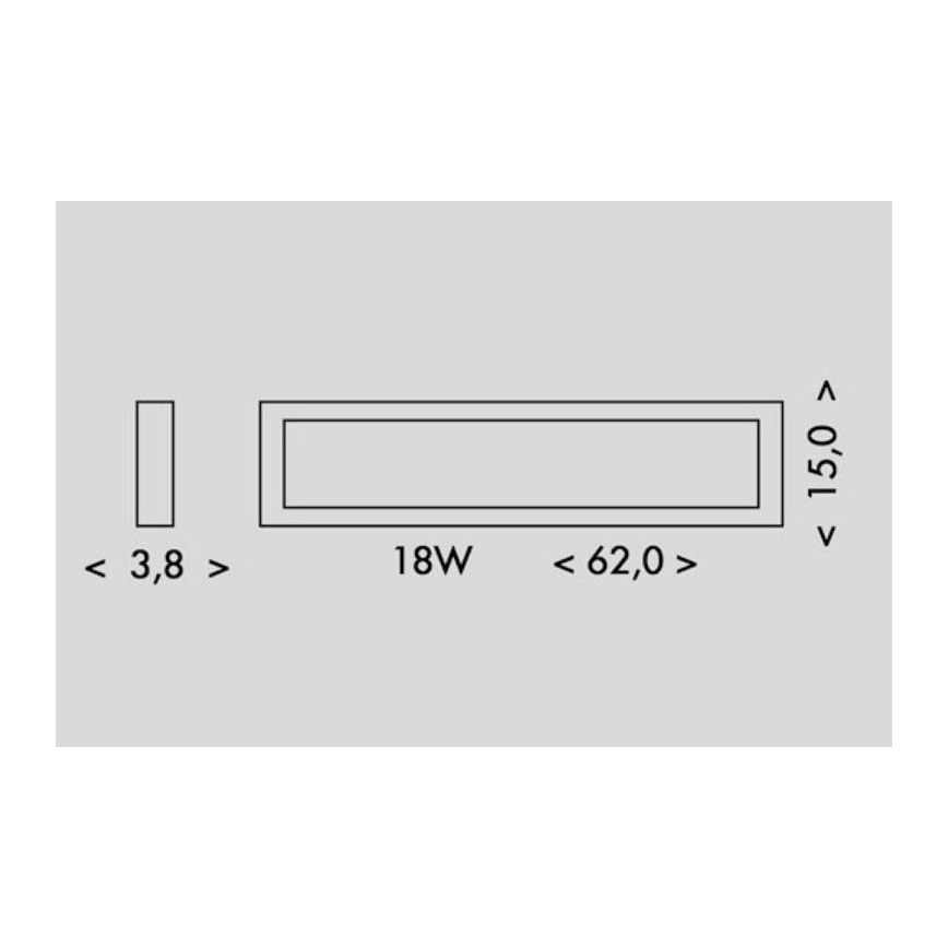 LED Stropní svítidlo PILO LED/18W/230V 4100K 62 cm bílá