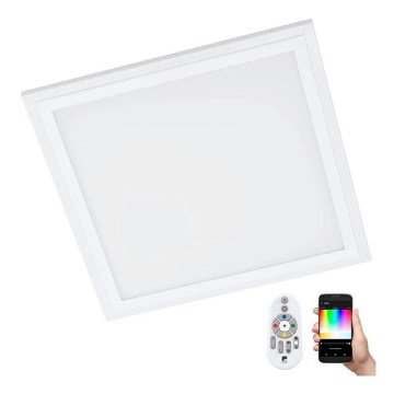 Eglo 32546 - LED RGBW Stmívatelné stropní svítidlo SALOBRENA-C LED/16W/230V 2700-6500K 30x30 cm bílá