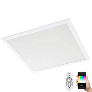 Eglo 32547 - LED RGBW Stmívatelný podhledový panel SALOBRENA-C LED/34W/230V bílá 60x60 cm + dálkové ovládání