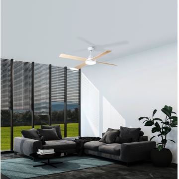 Eglo - LED Stropní ventilátor LED/20W/230V 3000/4000/5000K + dálkové ovládání bílá