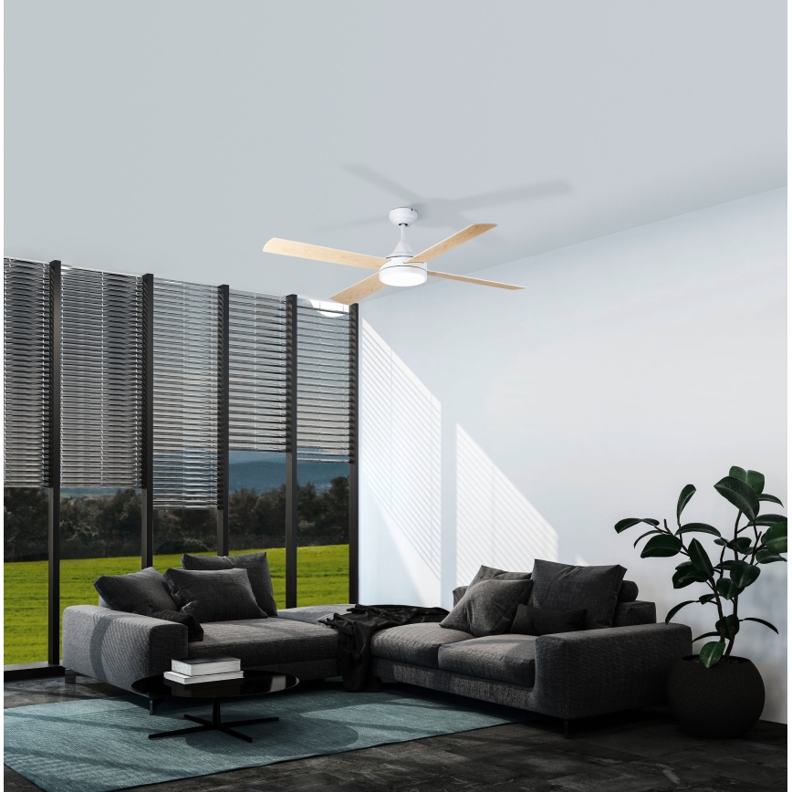 Eglo - LED Stropní ventilátor LED/20W/230V 3000/4000/5000K + dálkové ovládání bílá