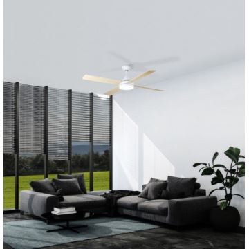 Eglo - LED Stropní ventilátor LED/20W/230V 3000/4000/5000K + dálkové ovládání bílá