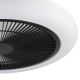 Eglo - LED Stmívatelný stropní ventilátor LED/25,5W/230V černá + dálkové ovládání