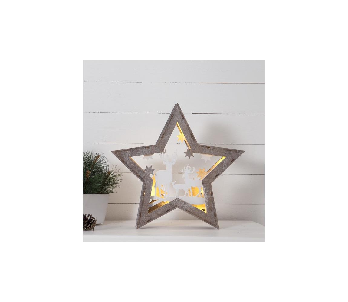 Eglo Eglo 410414 - LED Vánoční dekorace FAUNA 10xLED/0,03W/2xAA EG410414
