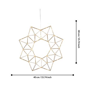 Eglo 411017 - LED Vánoční dekorace EDGE LED/1,92W/3/230V hvězda