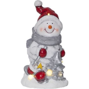 Eglo - LED Vánoční dekorace 6xLED/0,06W/2xAAA sněhulák