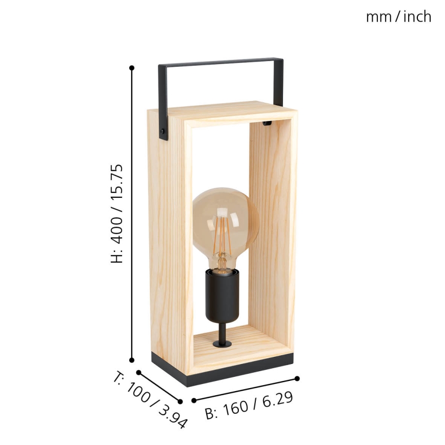 Eglo - Stolní lampa 1xE27/40W/230V