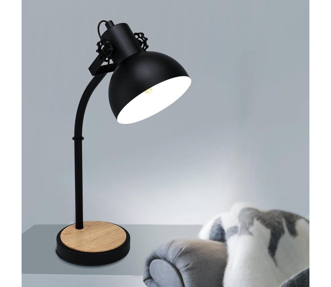 Eglo Eglo 44058 - Stolní lampa LUBENHAM 1xE27/28W/230V - FSC certifikováno