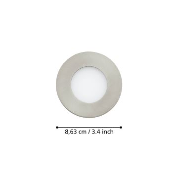Eglo - ADA 3x LED Stmívatelné koupelnové svítidlo FUEVA-Z 2,8W/230V IP44