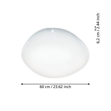 Eglo - LED RGBW Stmívatelné stropní svítidlo LED/33W/230V ZigBee