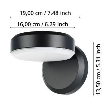 Eglo - LED Venkovní nástěnné svítidlo LED/10,8/230V IP54