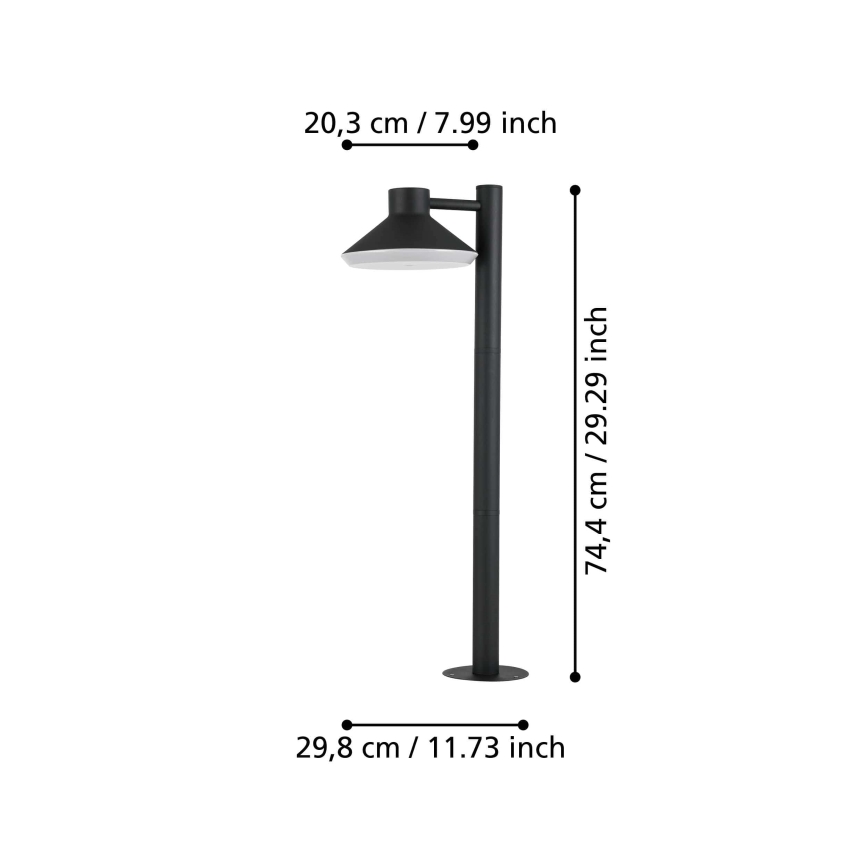 Eglo - LED Venkovní lampa 1xGU10/4,6W/230V IP44