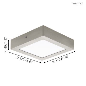 Eglo 94524 - LED Stropní svítidlo FUEVA 1 LED/10,9W/230V