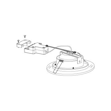 Eglo - LED podhledové svítidlo 1xLED/12W/230V