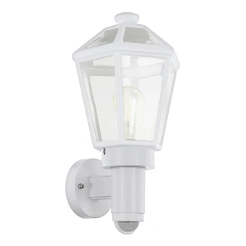 Eglo 97256 - Venkovní nástěnné svítidlo se senzorem MONSELICE 1xE27/28W/230V IP44