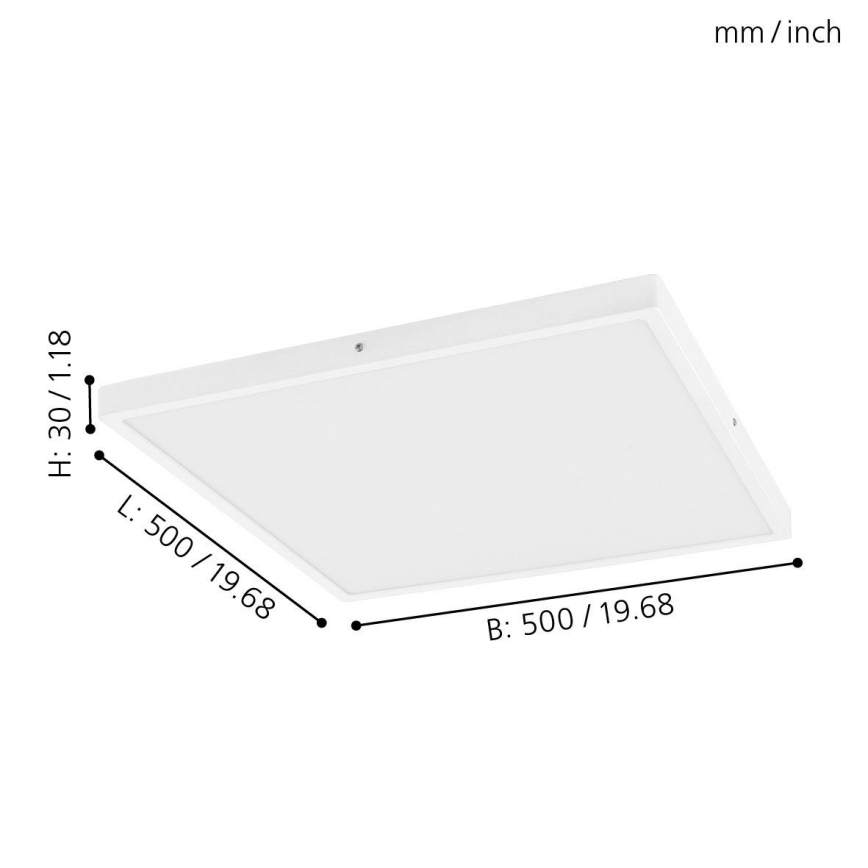 Eglo - LED Stmívatelné stropní svítidlo 1xLED/25W/230V