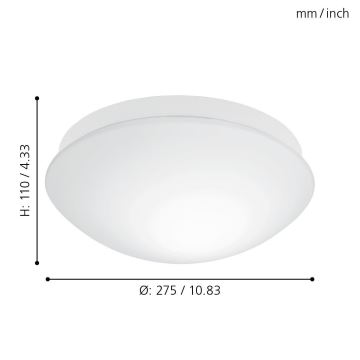 Eglo - Koupelnové svítidlo se senzorem 1xE27/20W/230V IP44