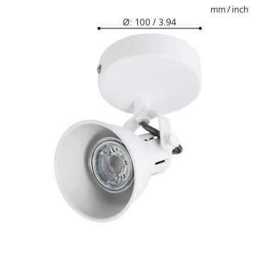 Eglo - LED Nástěnné bodové svítidlo 1xGU10/3,3W/230V