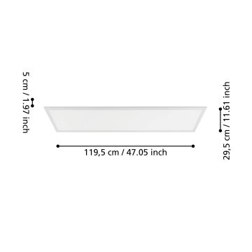 Eglo - LED Přisazený panel se senzorem LED/33W/230V