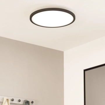 Eglo - LED Stmívatelné stropní svítidlo LED/33,5W/230V pr. 45 cm černá