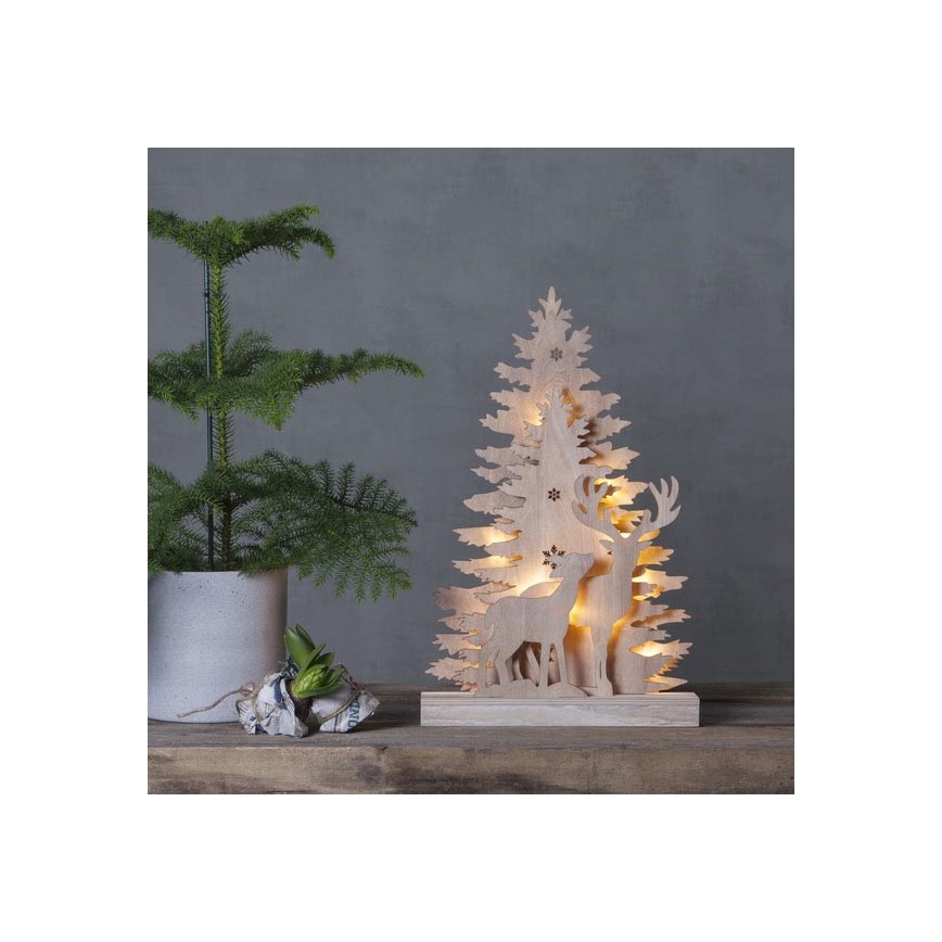 Eglo - LED Vánoční dekorace 10xLED/0,03W/2xAA