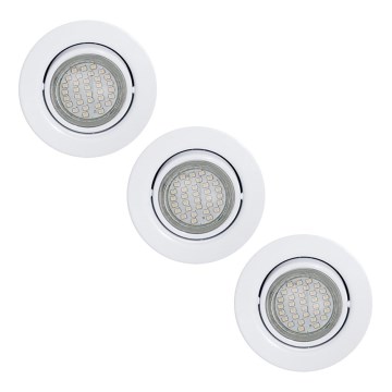 Eglo - SADA 3x LED podhledové svítidlo 3xGU10/3W/230V