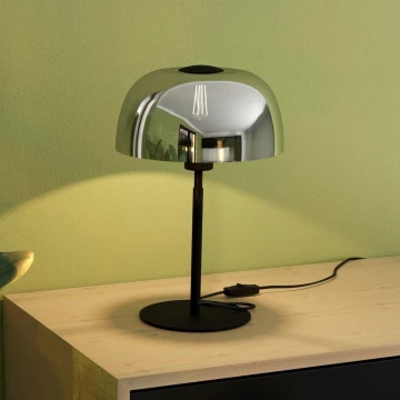 Eglo - Stolní lampa 1xE27/40W/230V černá/šedá