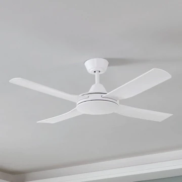 Eglo - Stropní ventilátor 52W/230V + DO bílá