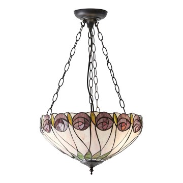 Endon 64175 - Lustr na řetězu HUTCHINSON 3xE27/60W/230V pr. 40 cm