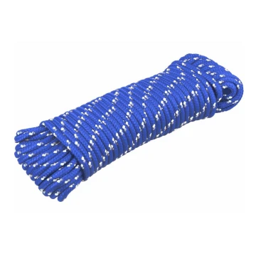 Extol Premium - Polypropylenová pletená šňůra 4mm x 20m modrá