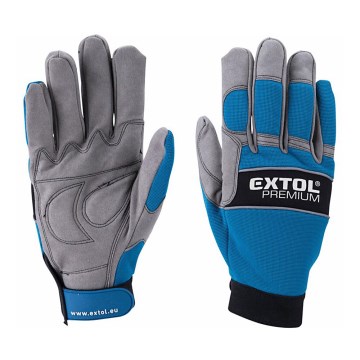 Extol Premium - Pracovní rukavice velikost 10" modrá/šedá