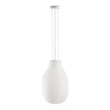 FARO 28300 - Lustr na lanku ISABELLE 1xE27/15W/230V pr. 31 cm bílá