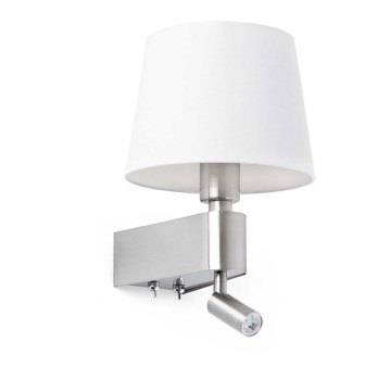FARO 29976 - LED Nástěnná lampa ROOM 1xE27/15W/230V + 1xLED/3W