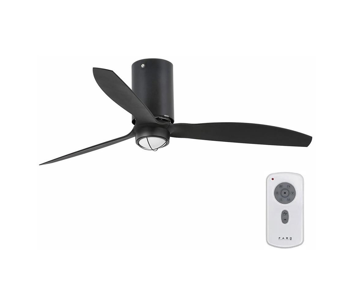 FARO Barcelona FARO 32043WP-10-LED Stropní látor MINI TUBE FAN LED/16W/230V pr. 128 cm +DO 