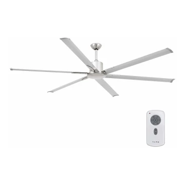 FARO 33465A - Stropní ventilátor ANDROS XL matný chrom pr. 213 cm + dálkové ovládání