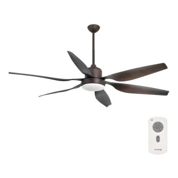 FARO 33466A - Stropní ventilátor TILOS 2xE27/15W/230V wenge + dálkové ovládání