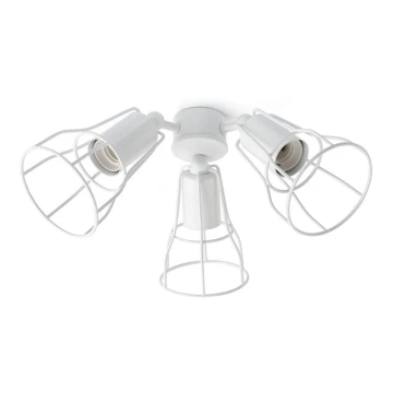 FARO 33716 - Svítidlo pro ventilátor YAKARTA 3xE27/15W/230V bílá