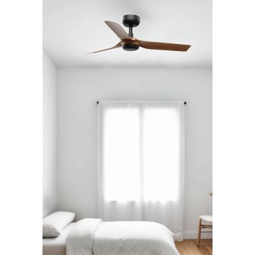 FARO 33823WP - Stropní ventilátor MINI PUNT S hnědá/černá pr. 90 cm SMART + dálkové ovládání