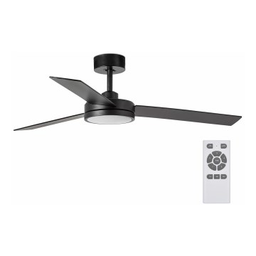 FARO 34261 - LED Stropní ventilátor BARTH LED/24W/230V černá + dálkové ovládání