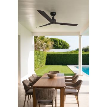 FARO 34275 - Stropní ventilátor MARINE M hnědá pr. 125 cm IP44 + dálkové ovládání