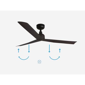 FARO 34275 - Stropní ventilátor MARINE M hnědá pr. 125 cm IP44 + dálkové ovládání