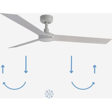 FARO 34290WP - Stropní ventilátor CRUISER L bílá pr. 132 cm SMART + dálkové ovládání