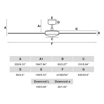 FARO 34290WP - Stropní ventilátor CRUISER L bílá pr. 132 cm SMART + dálkové ovládání