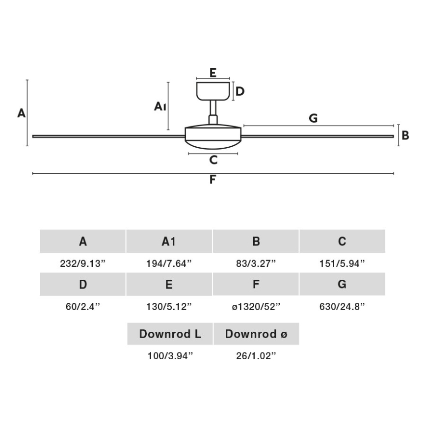 FARO 34290WP - Stropní ventilátor CRUISER L bílá pr. 132 cm SMART + dálkové ovládání