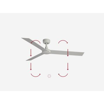 FARO 34292WP - Stropní ventilátor CRUISER XL bílá pr. 160 cm SMART + dálkové ovládání